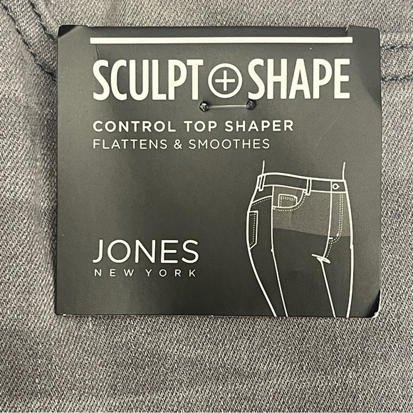 Jones NY Luxe Women's Gray Straight Jeans size 2 NWT - Picture 8 of 8